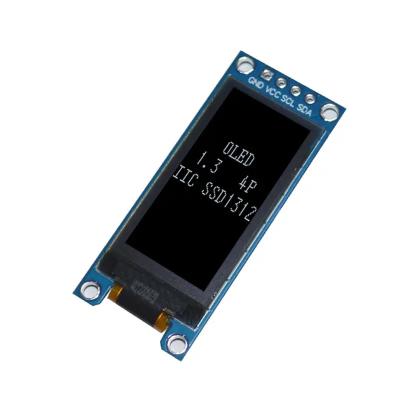 China High Quality Mono Color Driver SH1107 IC 4 Pin I2C IIC White Interface 1.3inch OLED Display 128x64 1.3 Inch OLED Module 1.3 Inch for sale