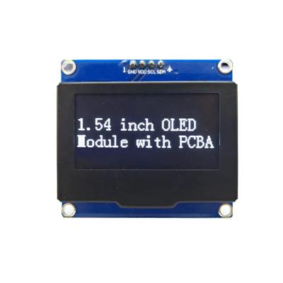 China Customized 4P PMOLED SSD1309 12864 OLED 128x64 I2C 1.54 inch 1.54 inch Display PCB OLED Module for sale