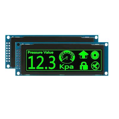 China Green Color OLED Screen 3.12 Inch 3.12 Inch High Quality Monochrome 256x64 3.2 Inch OLED SSD1322 OLED Wide Module for sale