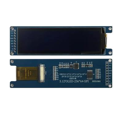 China 9 Pin 3.12Inch 256X64 OLED 3.12 3.12 Inch VLE SSD1362 Display Module SPI OLED Screen Module for sale