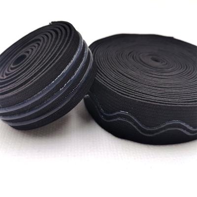 China High Elastic Waistband Sports Clothing Kneepad Silicone Rubber Elastic Band Anti-skid Elastic Waistband for sale