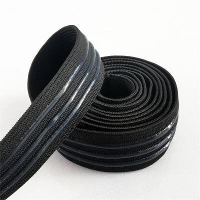 China Non-Slip Silicone Gripper Band Elastic Elasticity Rope Elastic For Stretch Spandex Sewing Nylon Webbing for sale