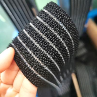 China Elastic Customized 8CM Velcro Black Fish Elastic Band Wrist Knee Protector Silk Velcro Self Adhesive for sale