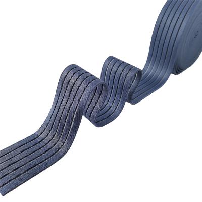 China Hot Sale 5Cm Elastic Webbing Elastic Double High Tenacity Breathable Viscous Elastic Band For Waistband for sale