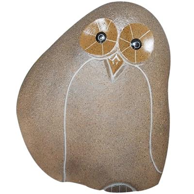 China China Hand Carved Natural Owl Statue Sculpture Souvenirs Boulder Decorative Cobblestone Rock For Outdoor Lawn Garden Yard Decoration for sale