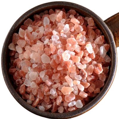 China Therapeutic himlayan salt 2-5mm natural edible organic crystal rose stone magic bath salt for sale