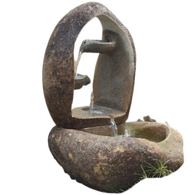 China Wholesale Minimalist Stone Waterfall Rock Water Fountains Contemporary Indoor Table Waterfall Decorative Feature for Home Office for sale