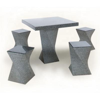 China Outdoor Home Decoration Park Stone Table And Chairs For Chess for sale