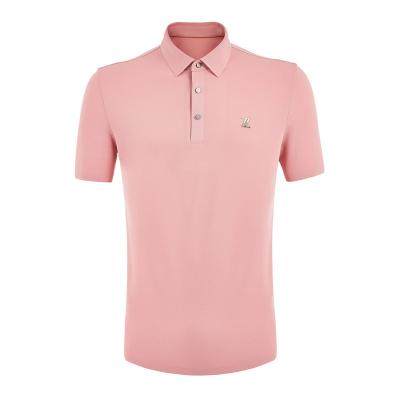 China hot sale Anti-wrinkle men's polo shirts golf polo men's top brand solid color short sleeve casual T-shirt for sale