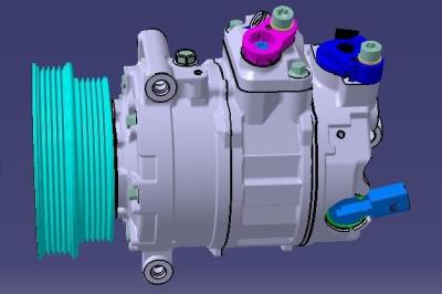 China pistões do compressor do condicionador de ar do automóvel 160cc à venda