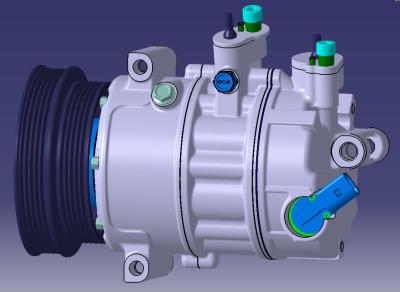 China 127mm Kupplungs-kolbenartiger Klimaanlagen-Kompressor zu verkaufen