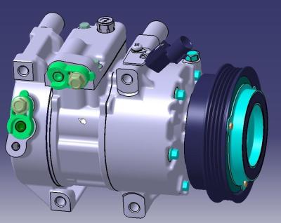 Cina compressore Delphi Air Compressor del condizionatore d'aria dell'automobile della frizione di 125mm in vendita