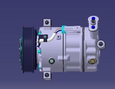 China Aotecar R134a 12v elektrischer Wechselstrom-Kompressor für Auto-Selbstkompressor zu verkaufen