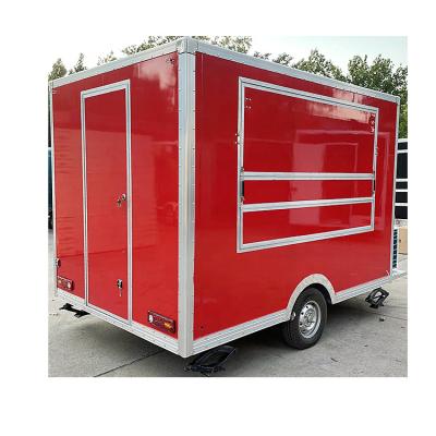 China Vegetable Processing Plant Multifunctional Mobile Fast Food Trucks 7.5ft Outdoor Food Trailer Food Cart for sale