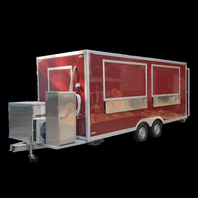 China Mobile Food Catr Food Truck 7.5ft Mobile Dining Car Food Trailer For Europe Vendors Hot Dog Food Cart Ice Cream Cart for sale