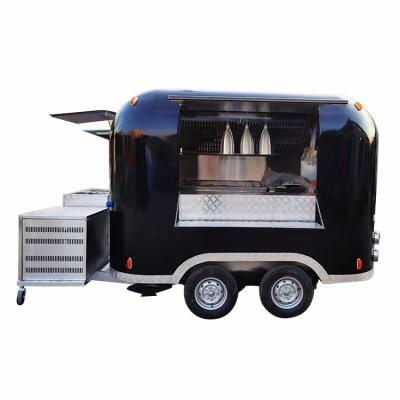 China Vegetable processing factory wholesale price mobile hot dog food trucks mobile ice cream airstream food trailer for sale