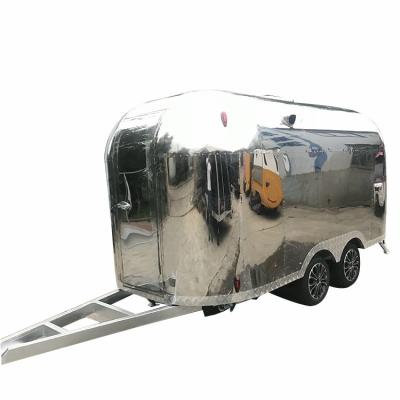 China Vegetable processing plant factory price mobile airstream food trailer fast food truck coffee cart for sale