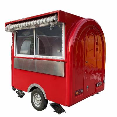 China Outdoor vegetable processing plant kitchen pizza trailer mobile around fully equipped food trailers for BBQ for sale