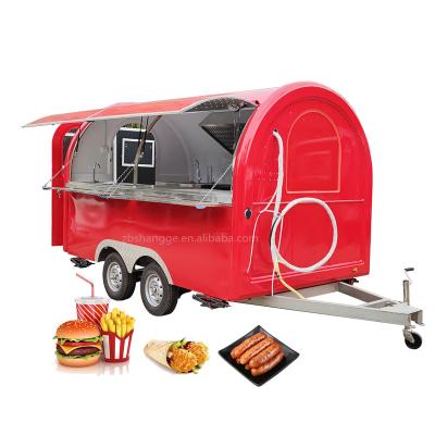 China new vegetable processing factory small food trailer food trailer for Europe sellers fast food cart pizza trailer for sale