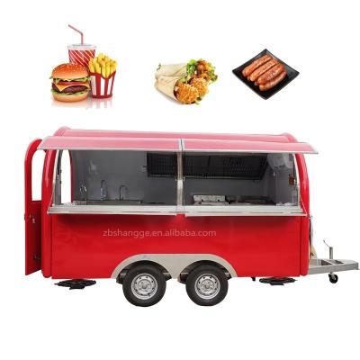 China Vegetable processing factory wholesale Italy food trailer kitchen trailer mobile fast food food truck container for sale