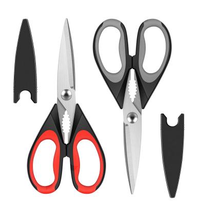 China Modern Multifunctional Heavy Duty Universal Stainless Steel Meat Scissors Kitchen Instrument Food Sharp Scissors for sale