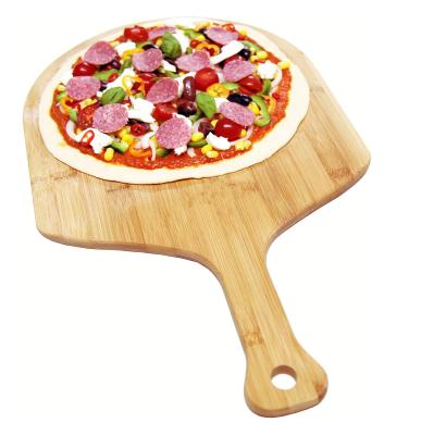 China Stocked Bamboo Pizza Peel Spatula Paddle Board Bamboo Pizza Shovel for sale