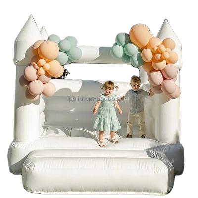 China Hot Sale PVC Air Jumping Castle Adults Wedding Bouncer Party Inflatable White Jumping Bounce House For Rental for sale