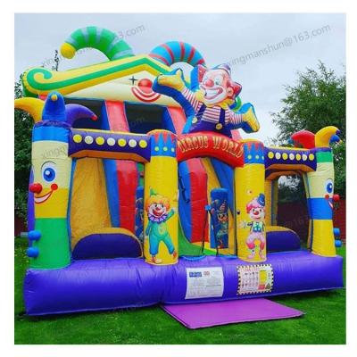 China PVC Trampoline Slide Combination 2023 Commercial Inflatable Trampoline Kids Inflatable Trampoline Castle for sale