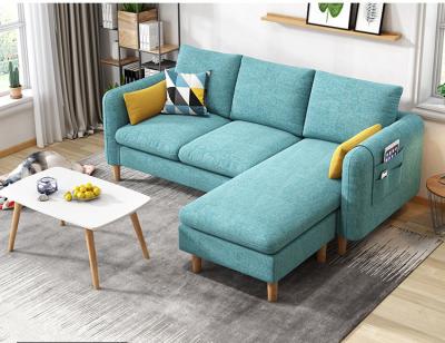 China (Other) Best Selling Living Room Adjustable Small Modern L Shape Fabric Sofa Modern Stylish Design for sale