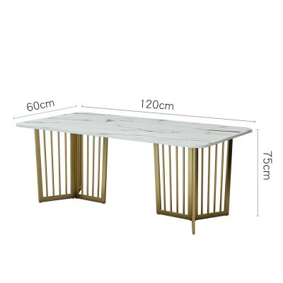 China (Other) adjustable marble top with metal base finish design luxury dining table with 4/6 chairs for sale