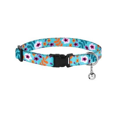 China Puppy DETACHED Collar with Bell Neck Band Pet Cat Collar Pet Supplies Necklace Teddy Dog Collar Reflective Black JIN Red White Orange OEM for sale