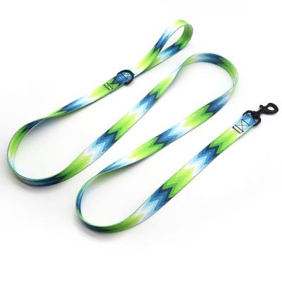 China Custom Logo Dog Leash Full Color Printing Cloth Dog Leash Pet Leashes And Collar Custom Pet Products Supplier for sale