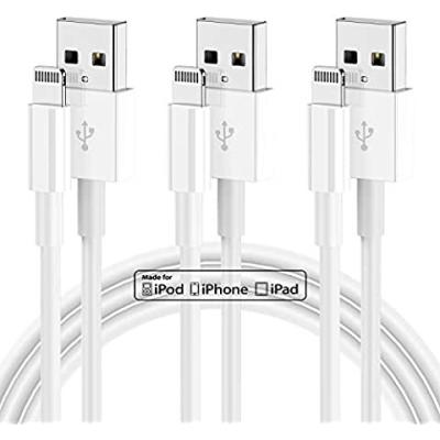 China USB 3M Lightning Charger Mfi Cable Mobile Phone Lighting Cable Mfi Certified Fast Charging Cable For Iphone13Pro Max/12/11/X/8/Ipad/Min for sale