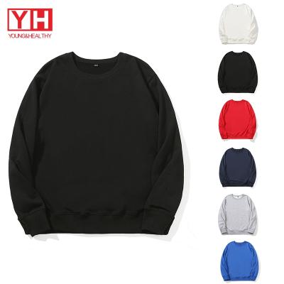 China wholesale Anti-Wrinkle YH Sporty Custom Design Thick Long Sleeve Winter Men's Crewneck Hoodies and Sweatshirts for sale