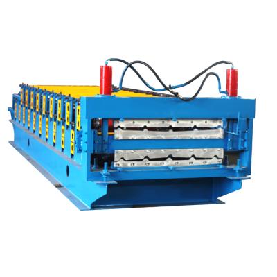 China Hotels Double Layer Roll Forming Machine IBR Corrugated Sheet Panel Roof Making Machine for sale