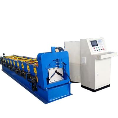 China Hotels Color Steel Metal Roof Ridge Cap Tile Cold Roll Forming Machine for sale