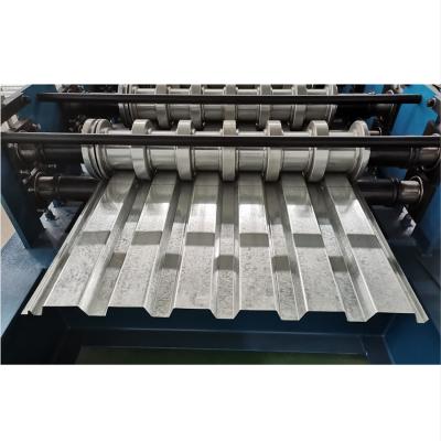 China Hotels High Speed ​​720 Floor Panel Roll Forming Machine Galvanized Steel Floor Deck Machine for sale