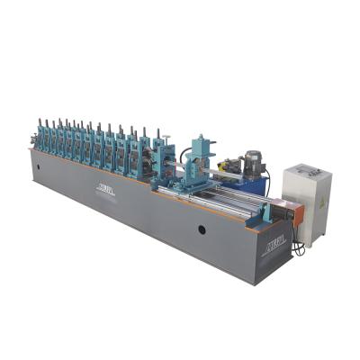 China Hotels Steel Frame Light Keel Roll Gauge U Channel Stud Track Top Cap And Wall C Batten Forming Machine for sale