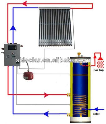 China Residential solar in colored steel: split solar water heater with double heat exchangers for sale