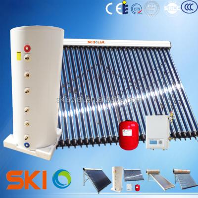 China Colored steel best selling products: heat pipe vacuum glass tubes split solar water heater for sale