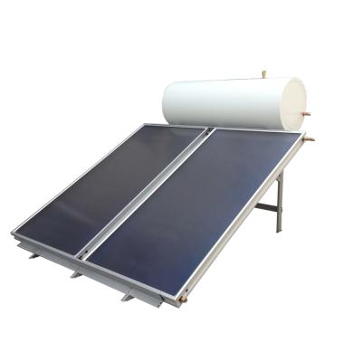 China Outdoor Solar Water Heater 300l Tank Flat Plate Type for sale