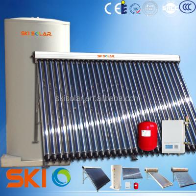 China Colored steel solar thermal product: pressurized solar slot heating system and hot water cylinder for sale