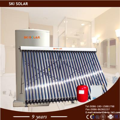 China Stainless Steel Or Colored Villa Split Vacuum Tube Solar Water Heater for sale