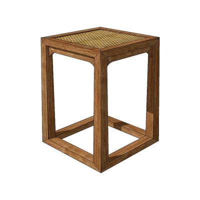 China Home Office Adjustable Modern Cheap Durable Quality Price Solid Wood Stool (Height) for sale