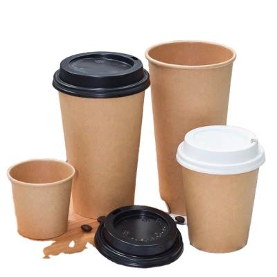 China Double / Ripple Wall Coffee Paper Wrapping Cups Custom Wholesale Biodegradable Hot Drinking Wrapper Single / With Lids for sale