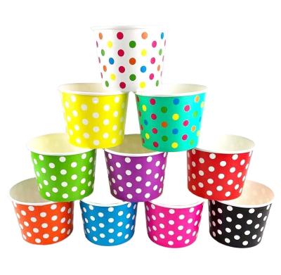 China Whosale Printing Disposable Ice Cream Bowl Ice Tubs / Cups For Ice Cream for sale