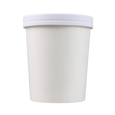 China Biodegradable Wholesale Disposable Custom Printed Various PLA Ice Cream Paper Cups Roll Up With Dome Lid Tubs for sale