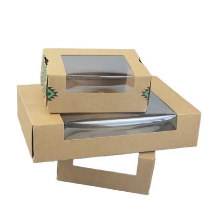 China Recyclable Disposable Custom Size Paper Bento Fast Food Packaging Sushi To Go Boxes For Restaurant for sale