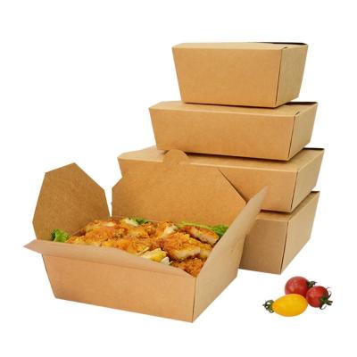 China Biodegradable Biodegradable Recycle Printing Customized Disposable Take Away Food Grade Cardboard Kraft Paper Noodle Packaging Box for sale