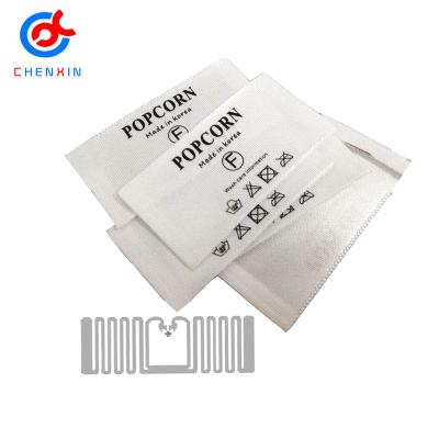 China Waterproof/Waterproof Custom Barcode Printing Nylon UHF Textile Label Rfid Tag UHF Textile Label for sale